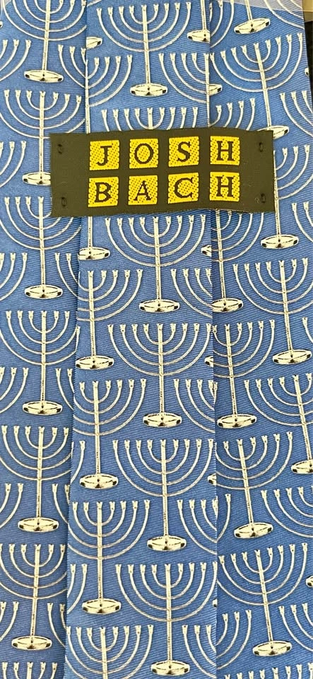 Josh Bach 100% Silk Menorah Tie - New without Tags - photo 5