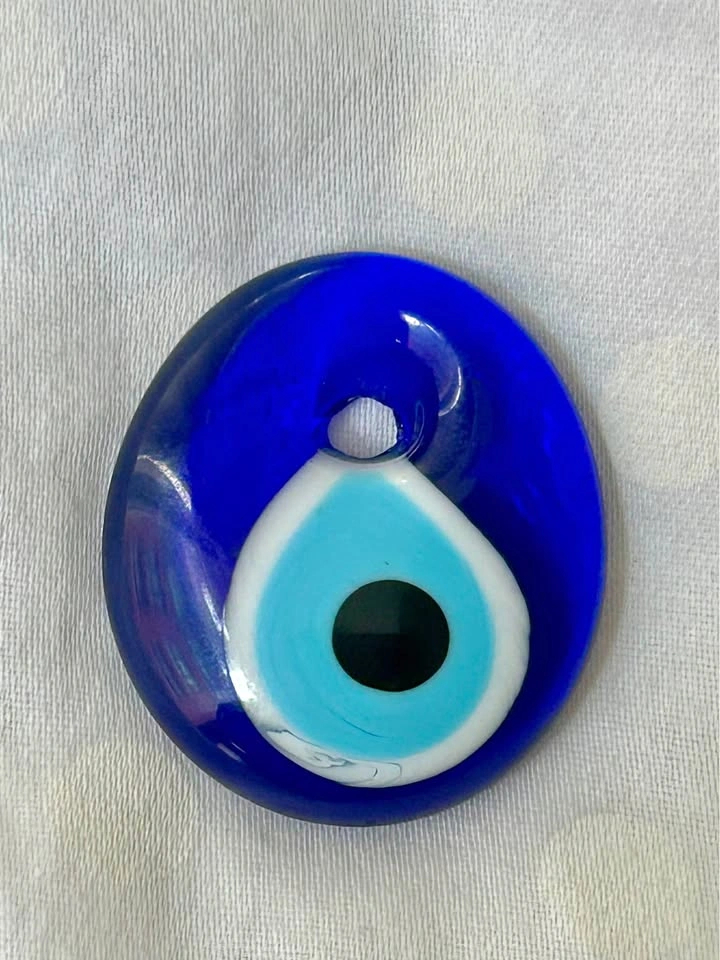 Evil Eye Protection Charm Blue Glass Amulet