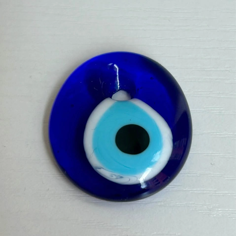 Evil Eye Protection Charm Blue Glass Amulet - photo 3
