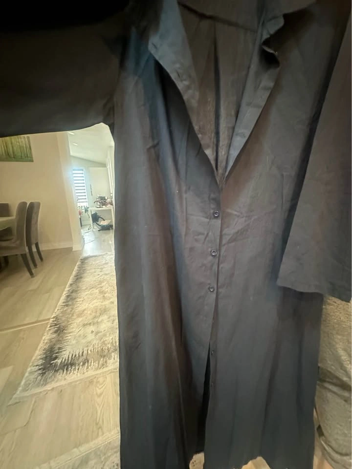 Womens long button up dress - photo 2