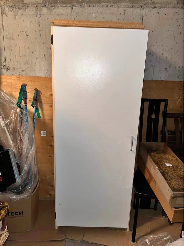 Wood Cabinet with 3 Removable Shelves