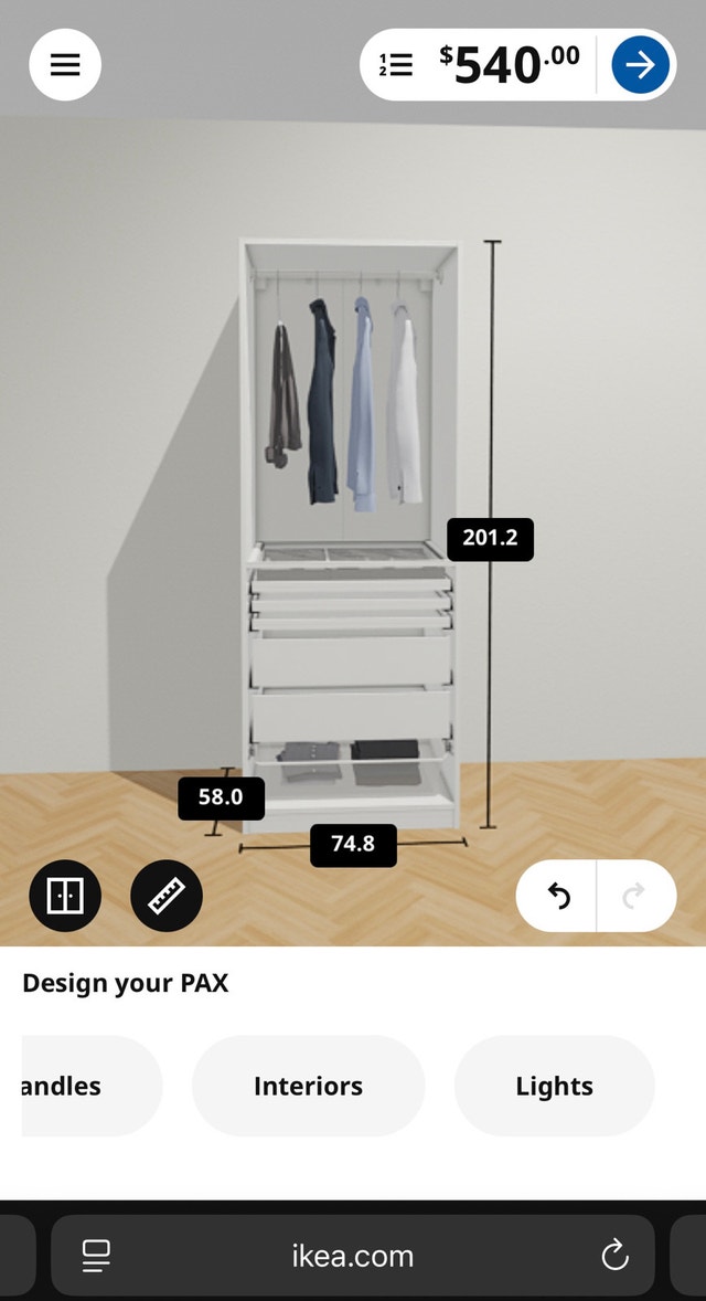 IKEA Pax Wardrobe - White
