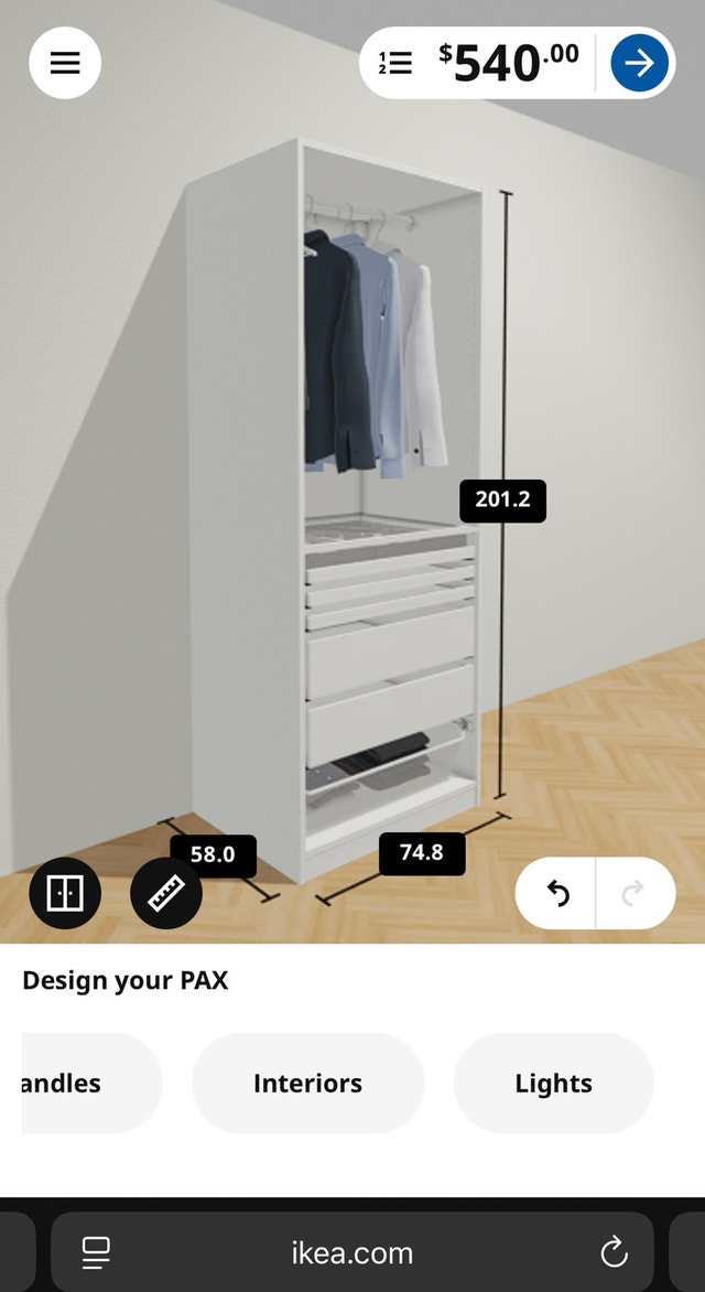 IKEA Pax Wardrobe - White - photo 2