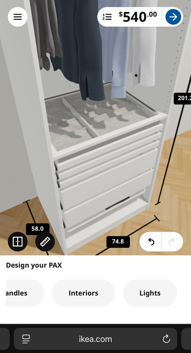IKEA Pax Wardrobe - White - photo 3