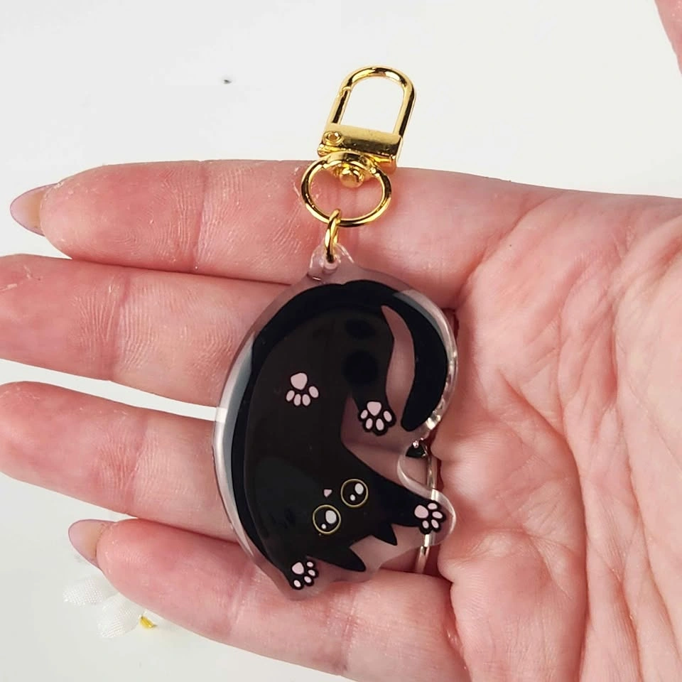Hand Drawn Acrylic Epoxy Pet Keychains - Dog & Cat - photo 5