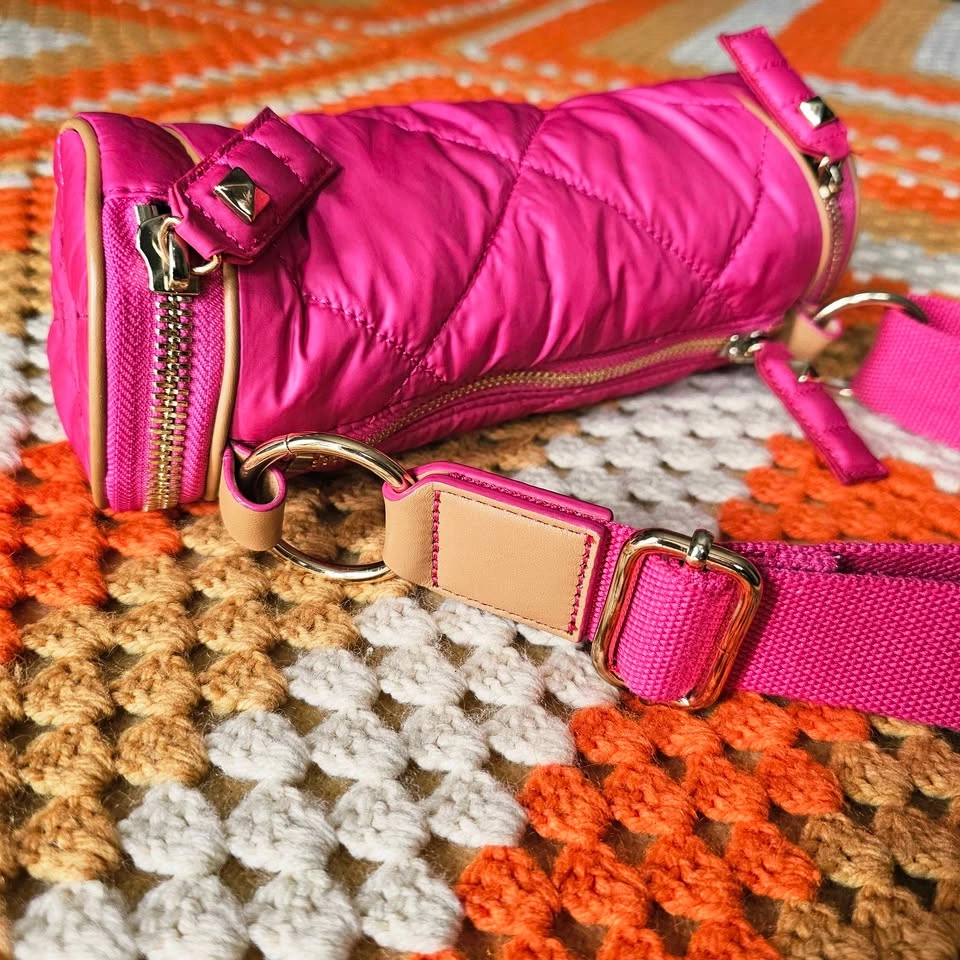 Juicy Couture Hot Pink Azalea Hollywood Hideaway Puffer Bag - photo 3