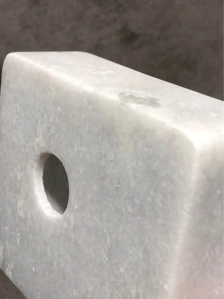 Sculptured White Marble Bookends - photo 2