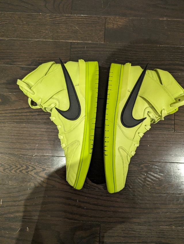 Nike Dunk High x AMBUSH Flash Lime US Men 12 - photo 4