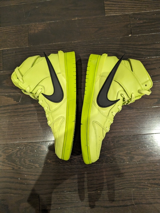 Nike Dunk High x AMBUSH Flash Lime US Men 12 - photo 5