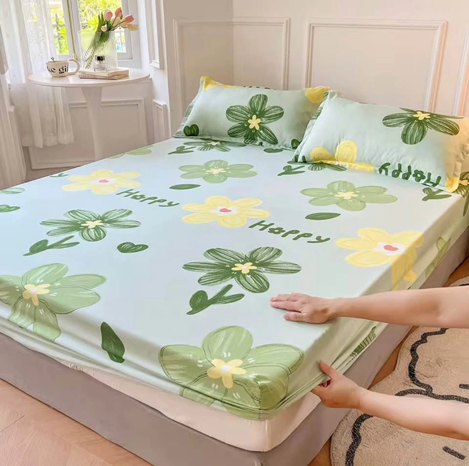 New Washed Cotton Fitted Bed Sheets - King & Queen Sizes, Cute P - photo 4