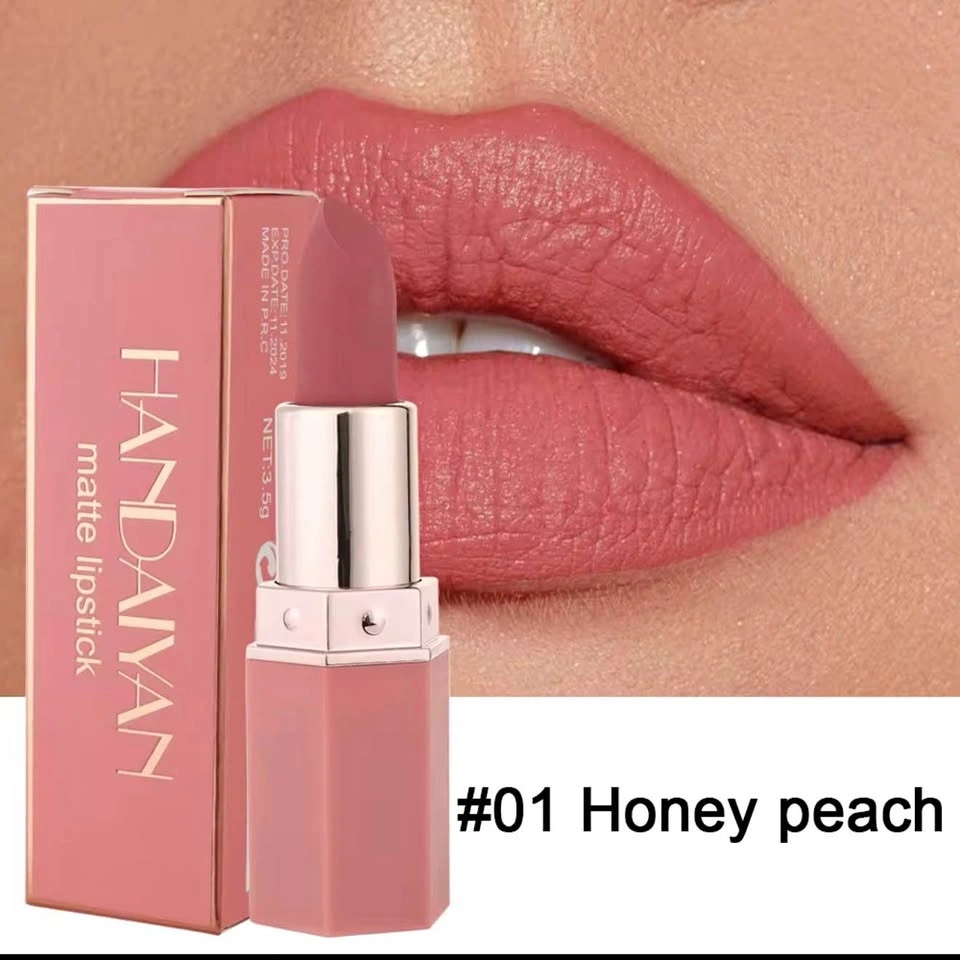 HANDAIYAN Matte Lipstick - Honey Peach & Scarlet