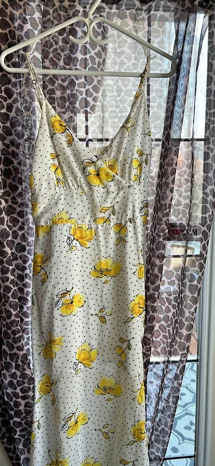 Abercrombie & Fitch Lemon Flower Dress with Slit