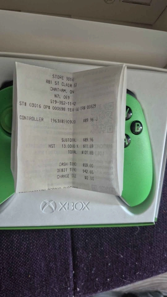 Xbox Series S/X Lime Green Remote - NEW - photo 2