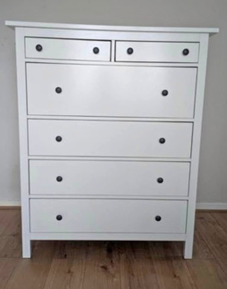 Ikea Dresser Tallboy White with glasstop
