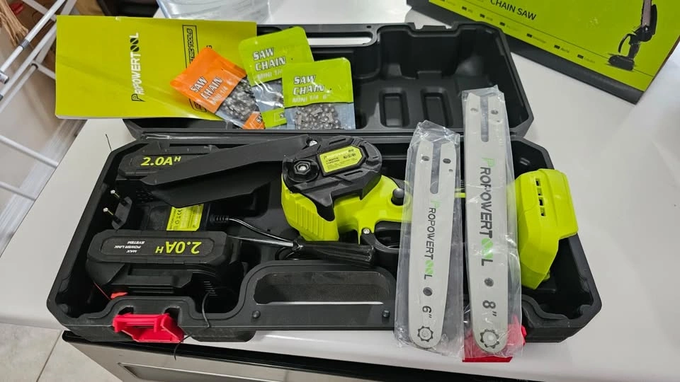 Cordless Chain Saw - 6-inch Mini Chainsaw - photo 3