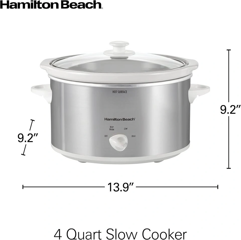 Hamilton Beach 4 Quart Oval Slow Cooker - photo 3