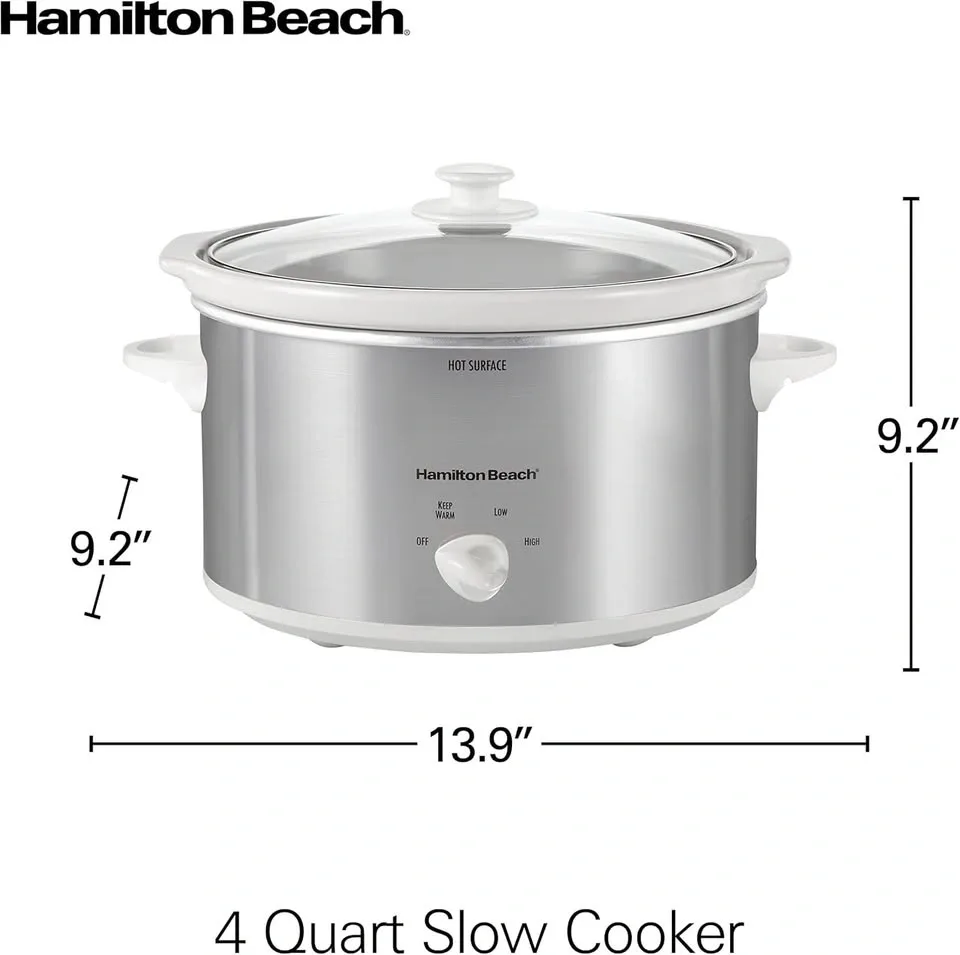 Hamilton Beach 4 Quart Oval Slow Cooker - photo 3