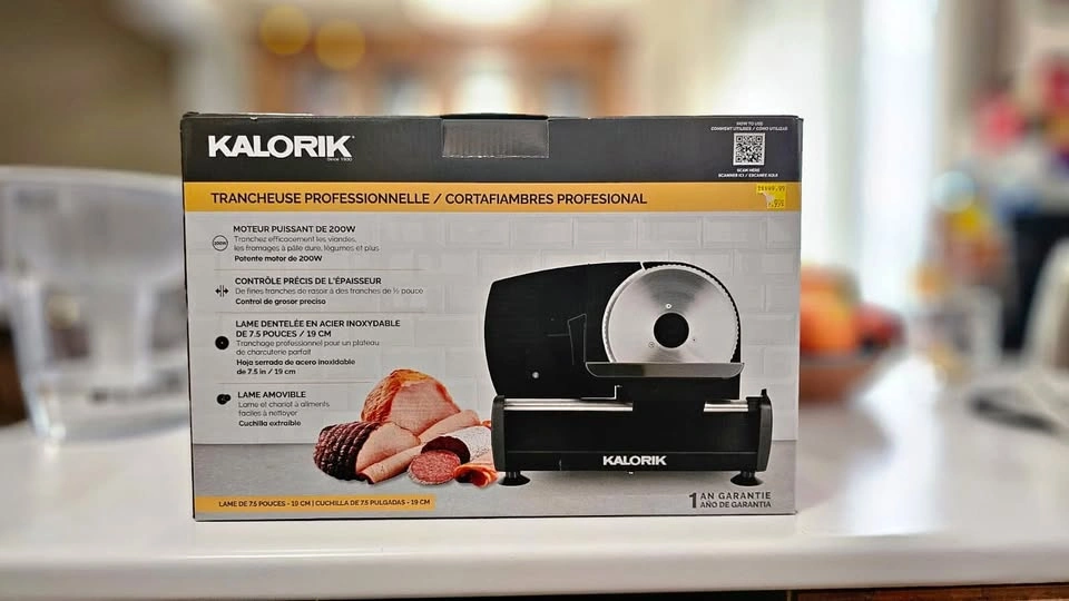 Kalorik Food Slicer - 200 Watts, Black (AS45493BK)