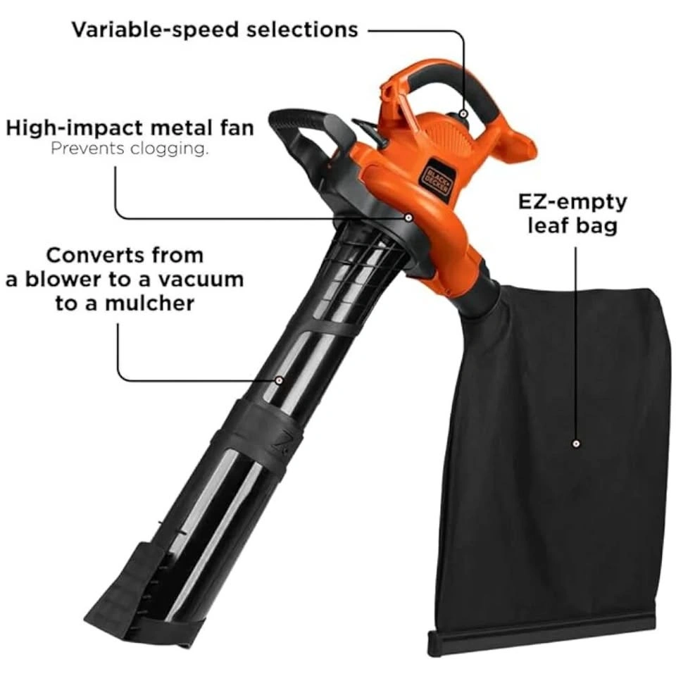 3-in-1 Electric Leaf Blower (Factory-Serviced)