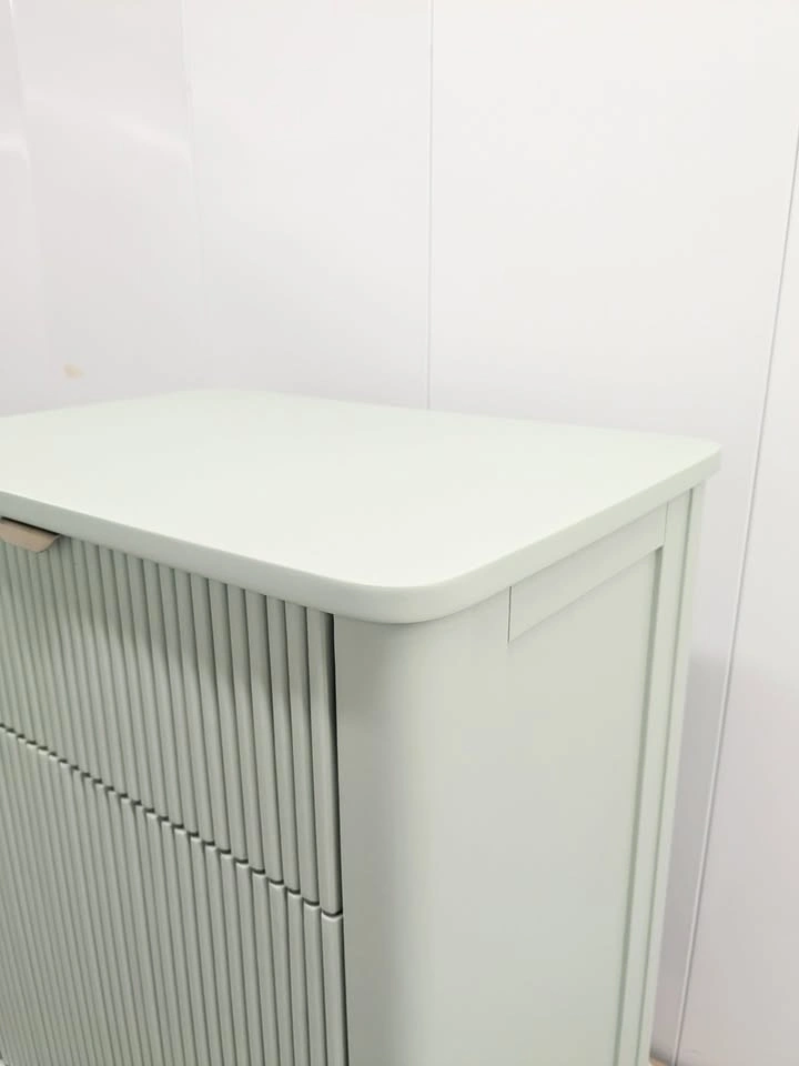 Fluted Sage Green Nightstand / Accent Cabinet – Brand New - photo 5