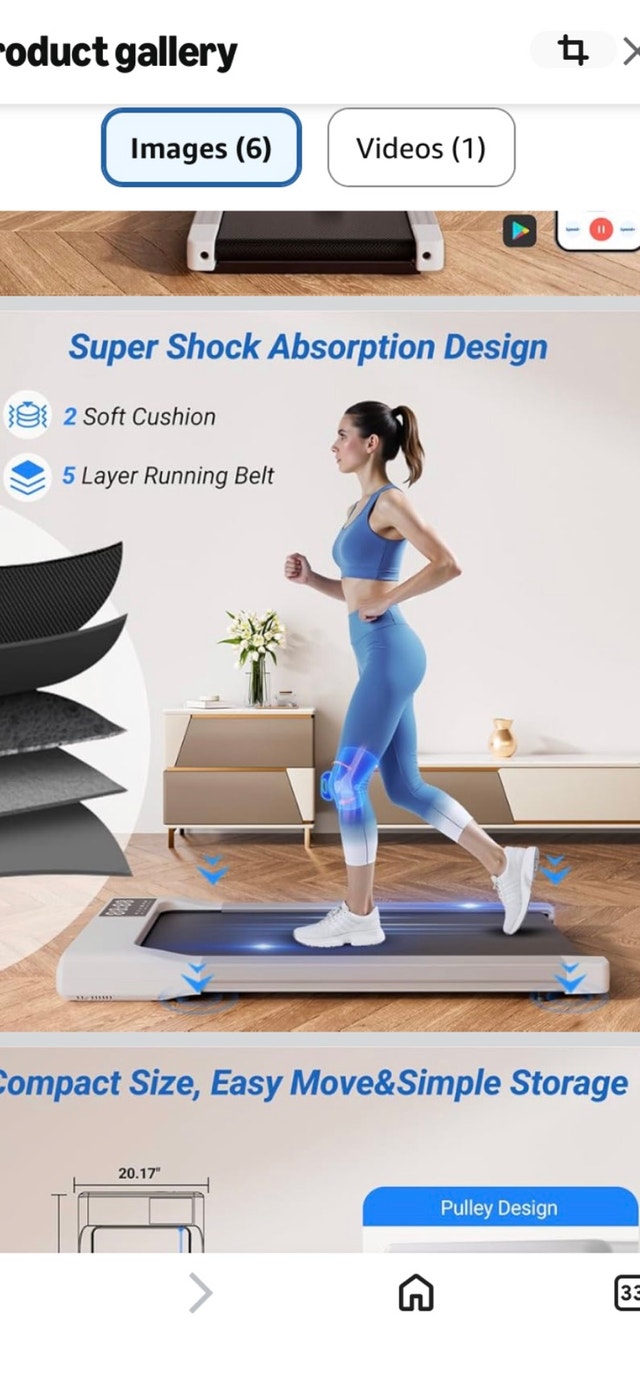 Brand New Walking Pad Treadmill With Remote - photo 4