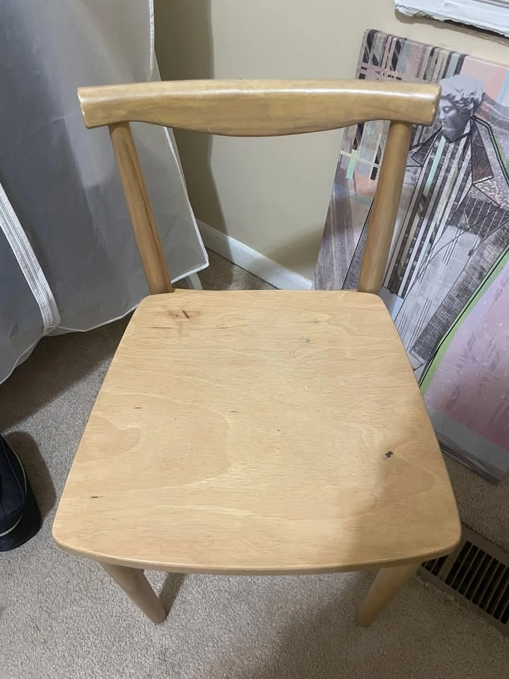 Moving Sale: Light Wood Accent Chair [Available May 6th] - photo 2