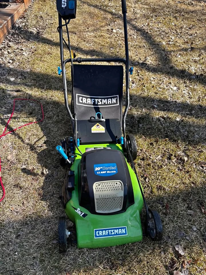 Craftsman 20" Corded Electric Lawnmower 12 AMP 3-in-1