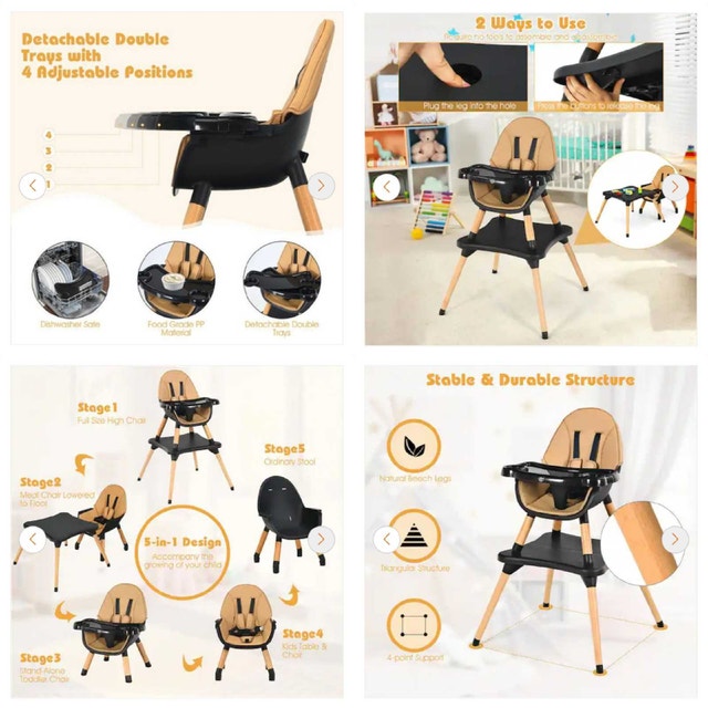 ✴️ 5-in-1 Eat and Grow High Convertible Chair - photo 2