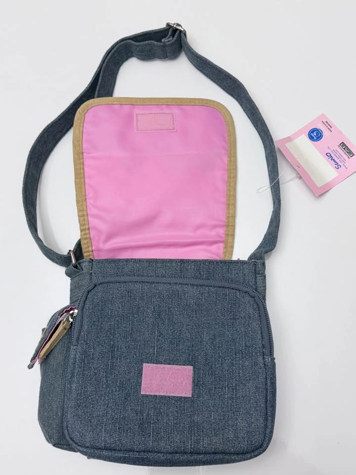 Vintage Hello Kitty Denim Bag Y2K Sanrio Crossbody Cute Rare - photo 2