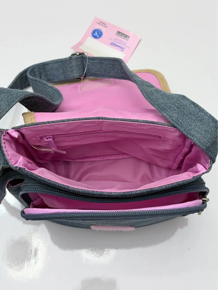 Vintage Hello Kitty Denim Bag Y2K Sanrio Crossbody Cute Rare - photo 4