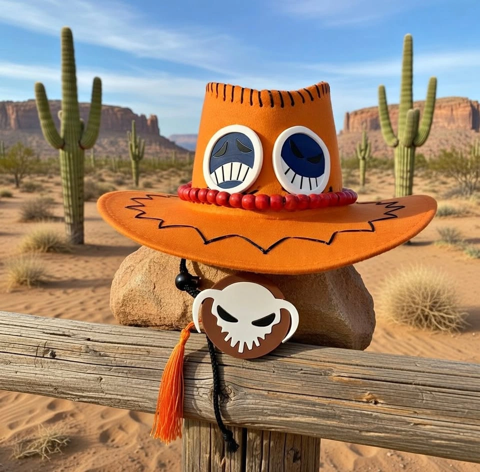 One Piece Fire-Fist Ace Cowboy Hat