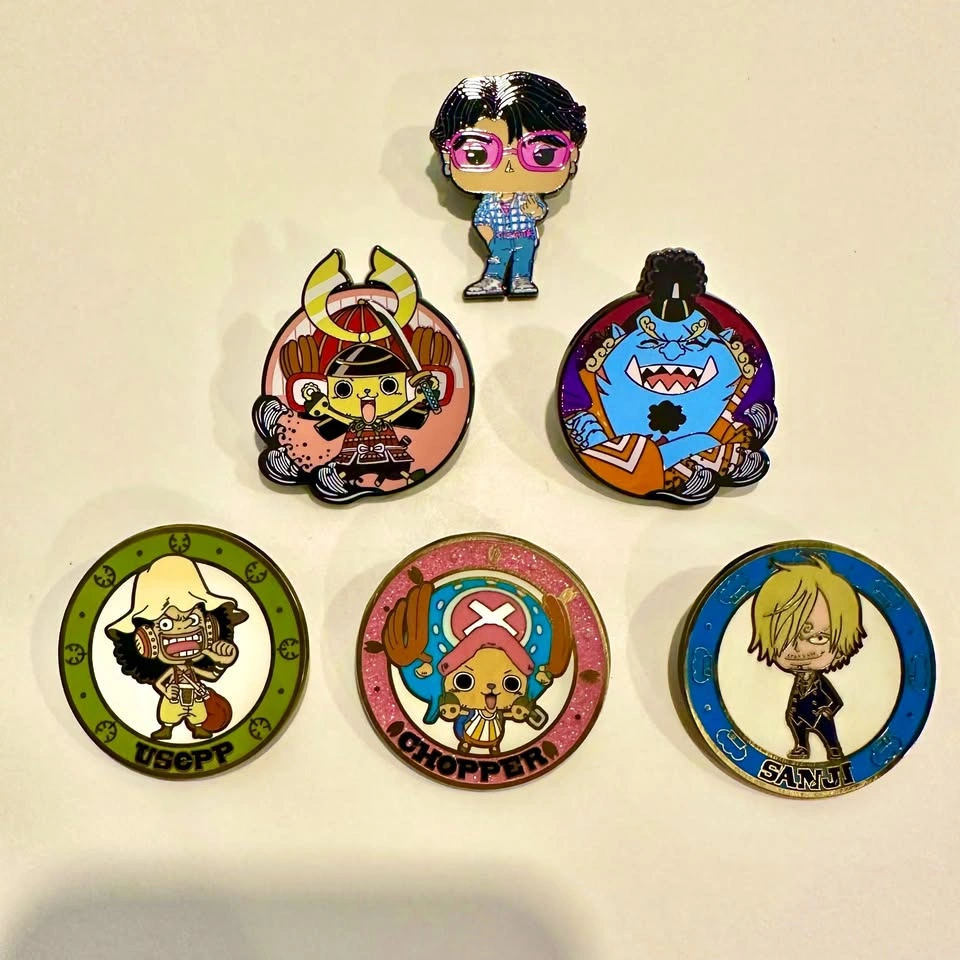 One Piece & KPOP Demon Hunters Enamel Pins