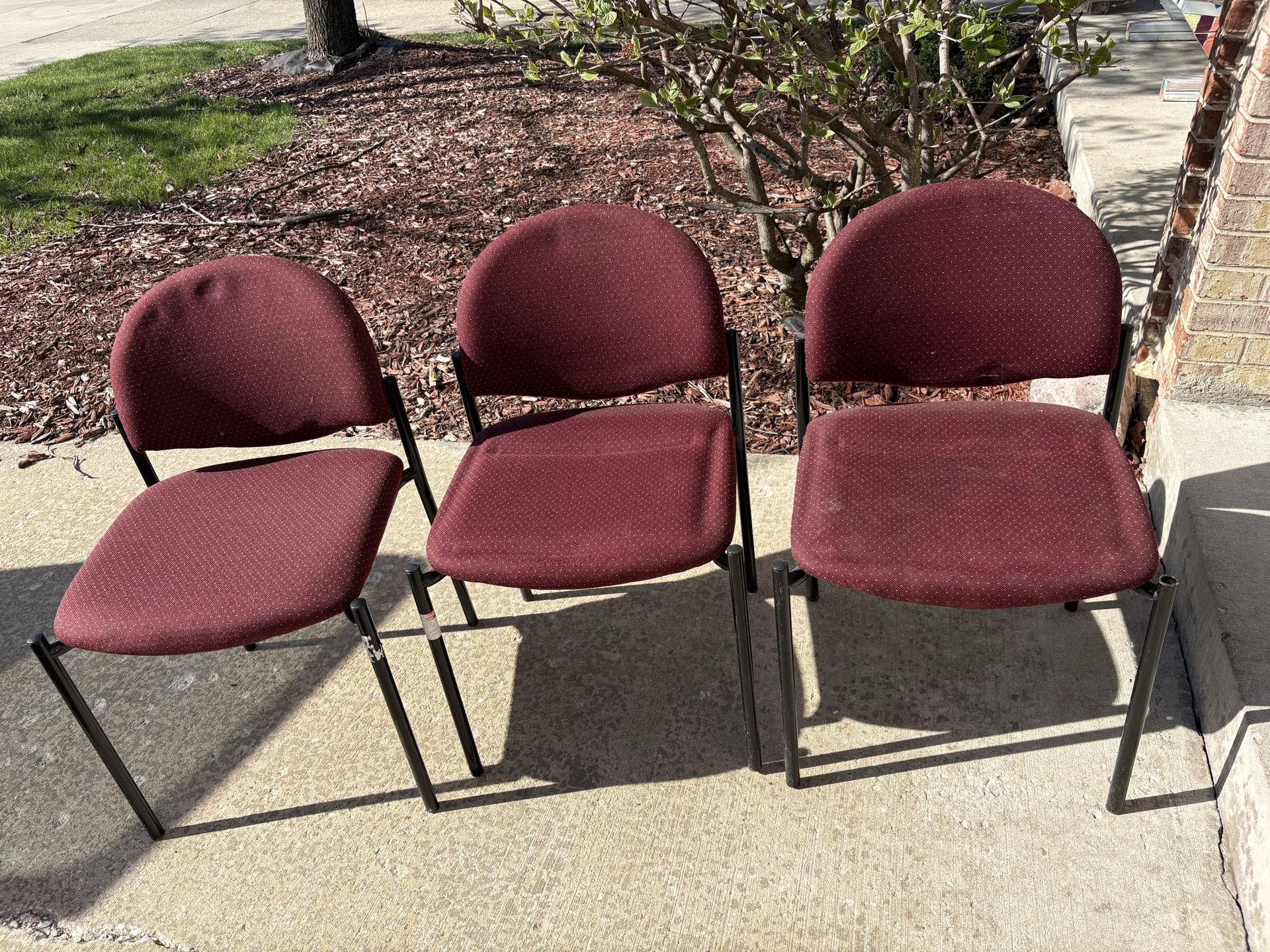 3 chairs $20 need cleaning as is