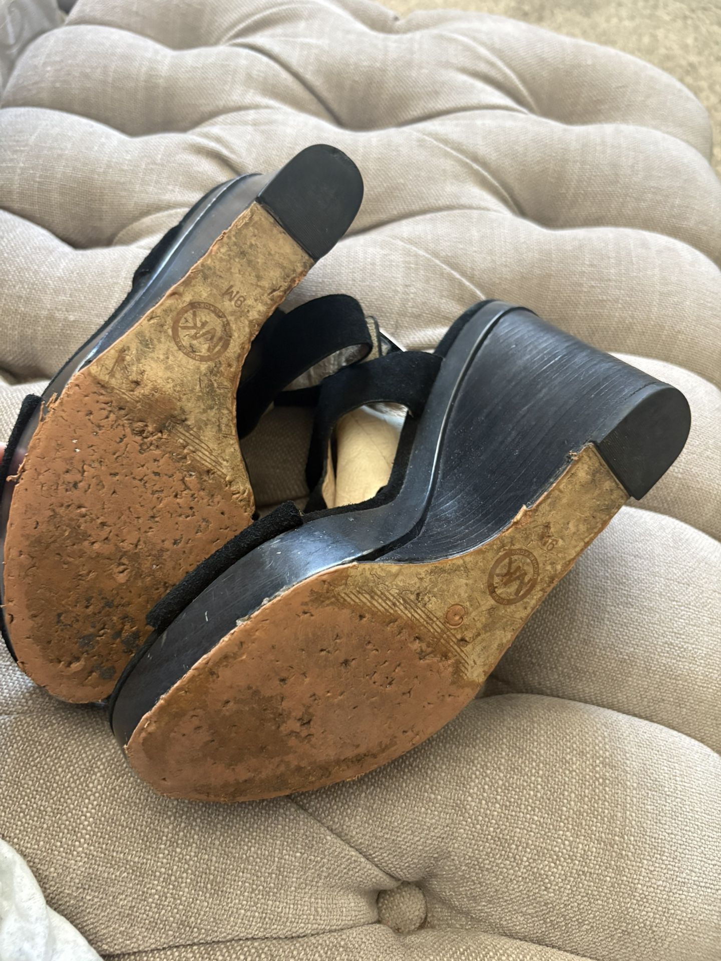 Black Wedges Size 9 $10 - photo 3