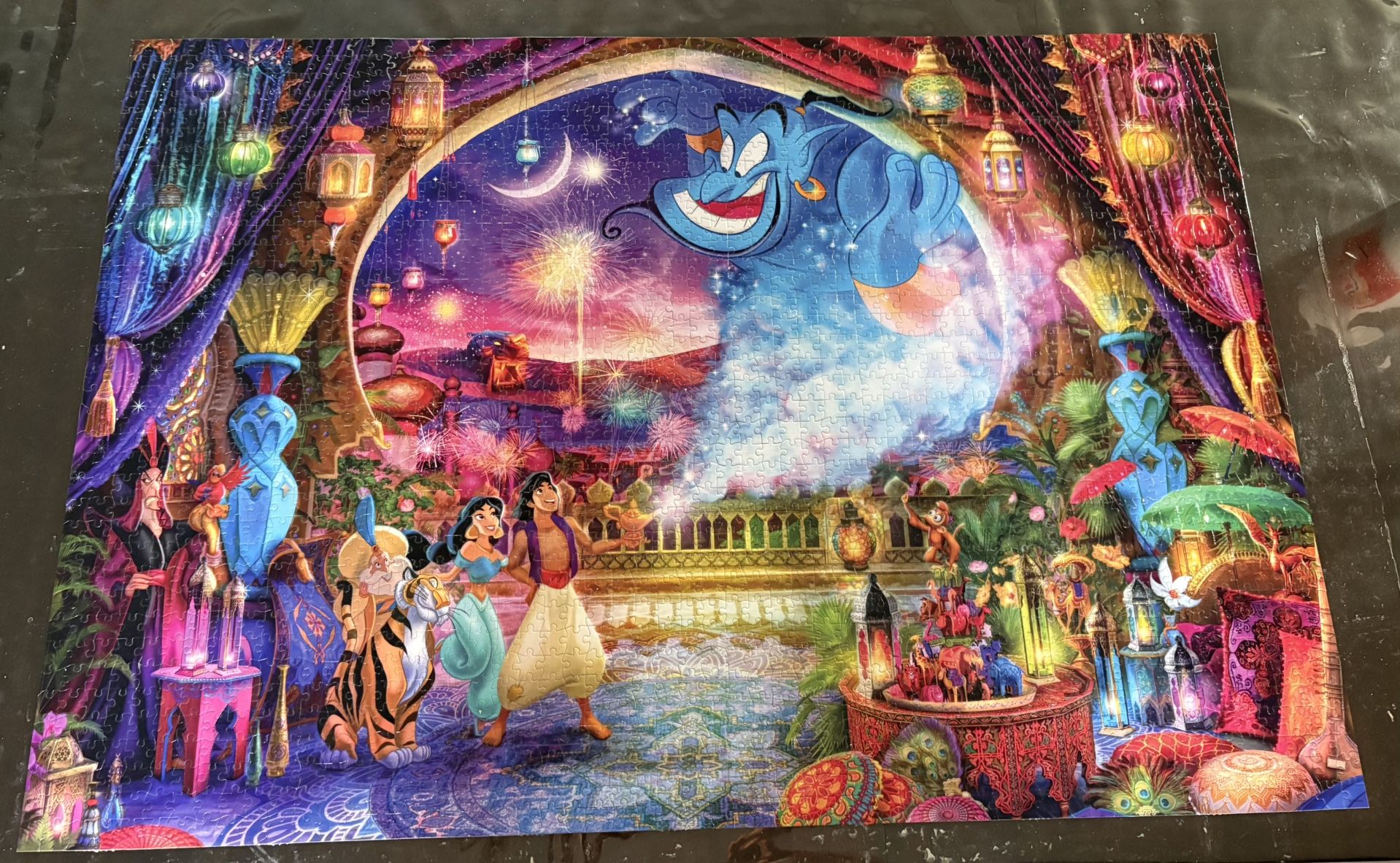 Aladdin Glued Puzzle Ready To Frame $20 - photo 3