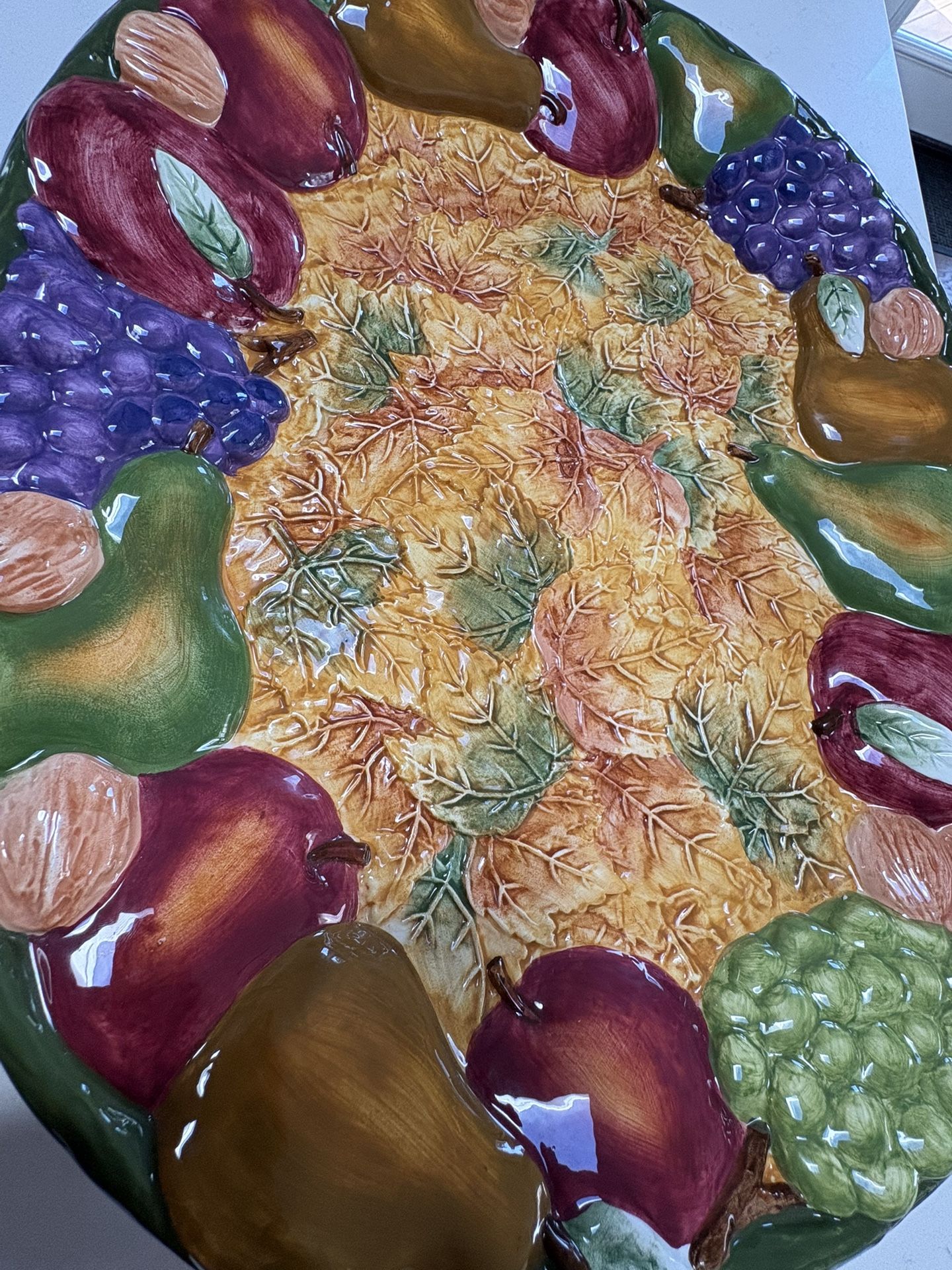 Beautiful Ceramic Platter $20 Firm - photo 3
