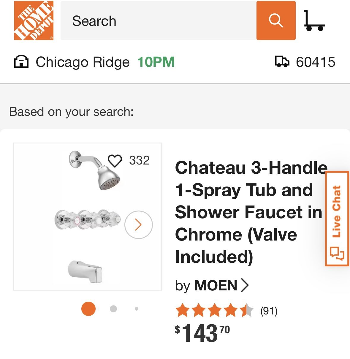 Moen Shower Faucet $40 Missing Handles - photo 2
