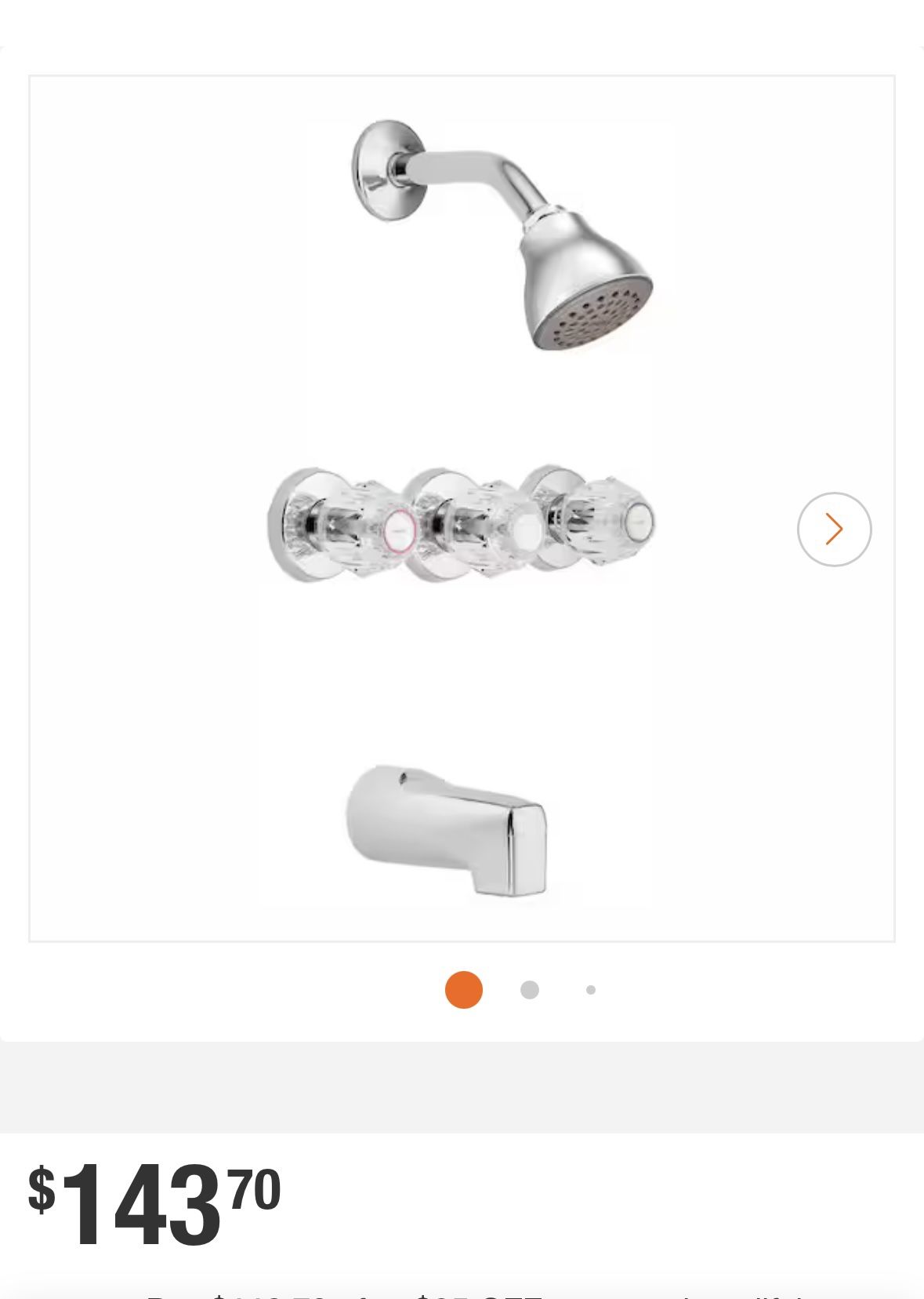 Moen Shower Faucet $40 Missing Handles - photo 3