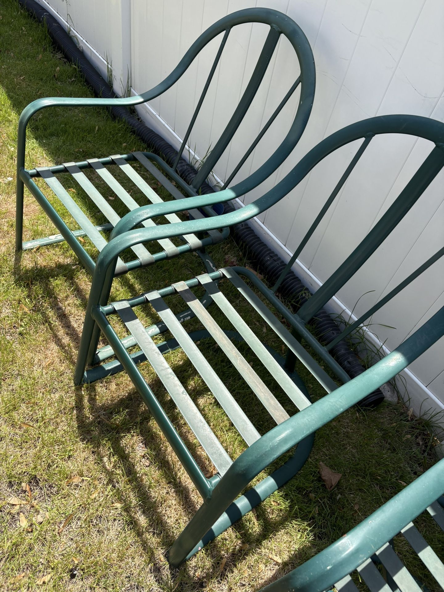 Outdoor Chairs 2 Swivel Chairs $80 - photo 3