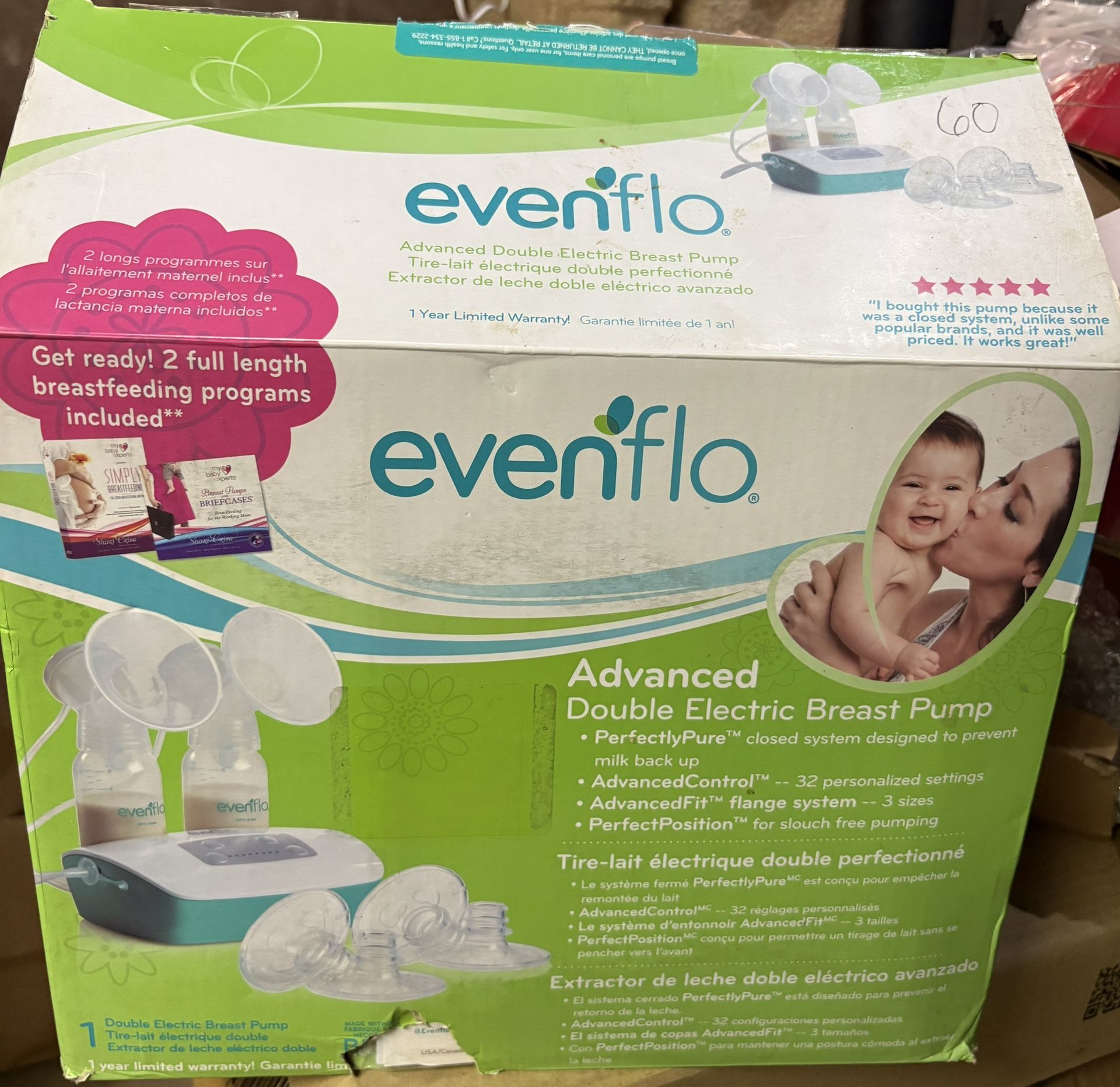 Evenflo Breast Pump Used Once
