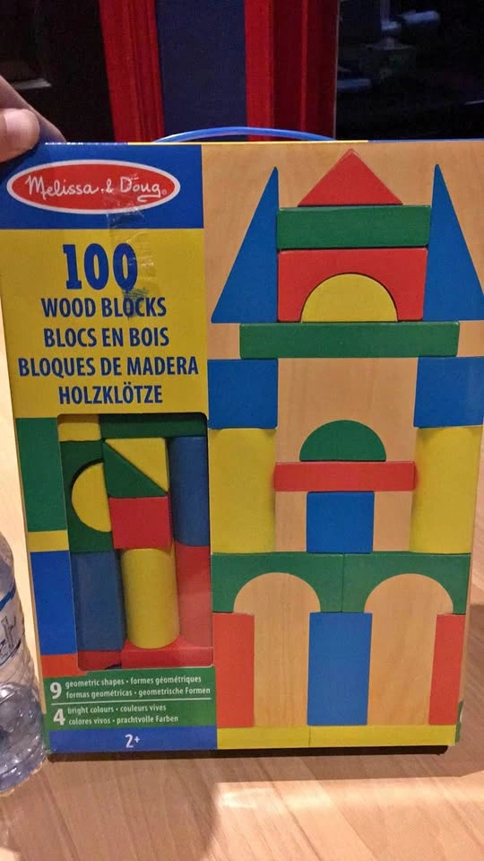 Melissa and dough 100 wood blocks age 2+ toy infant