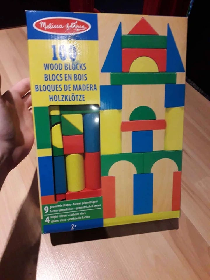 Melissa and dough 100 wood blocks age 2+ toy infant - photo 5