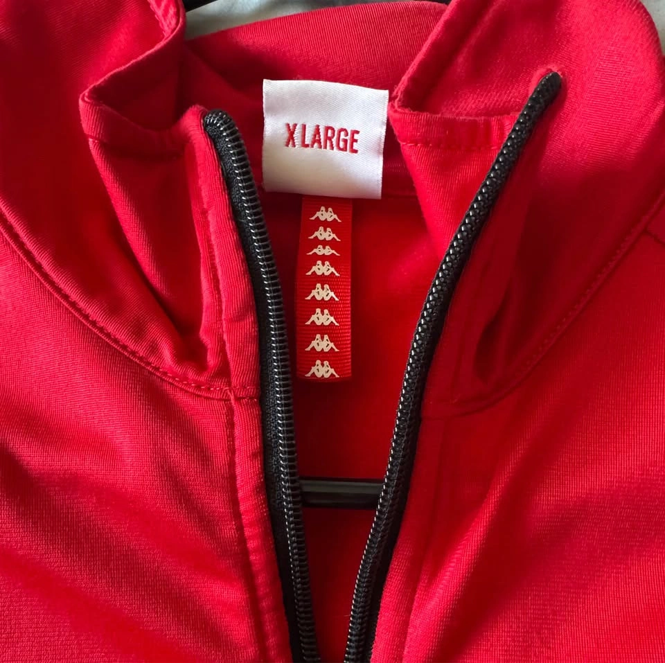 Kappa Tracksuit (Top + Bottom) 🔥 Like New – Red Banda Style - photo 3