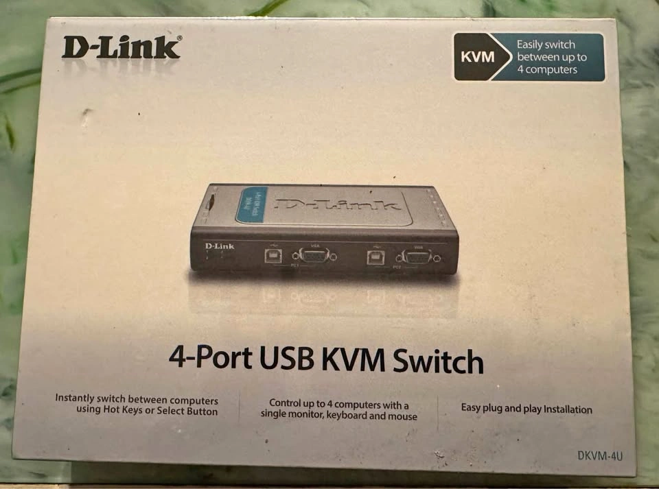 D-Link 4 Port USB KVM Switch