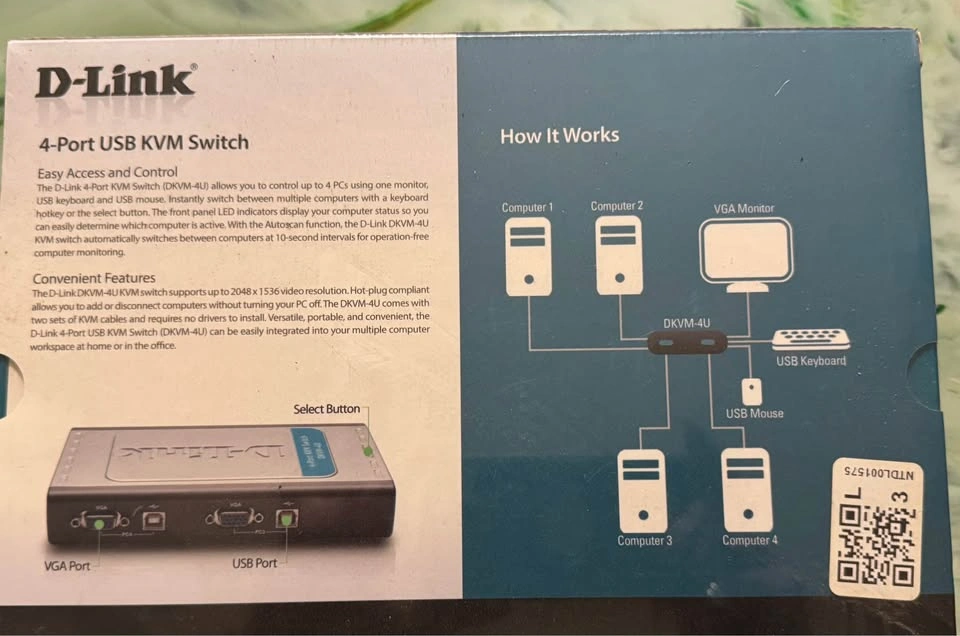 D-Link 4 Port USB KVM Switch - photo 2