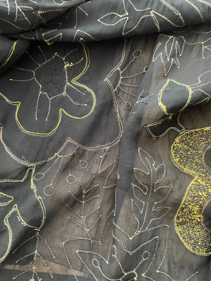 CHICO's Design Appliquéd & Embroidered Sheer Rayon Kimono Jacket - photo 5