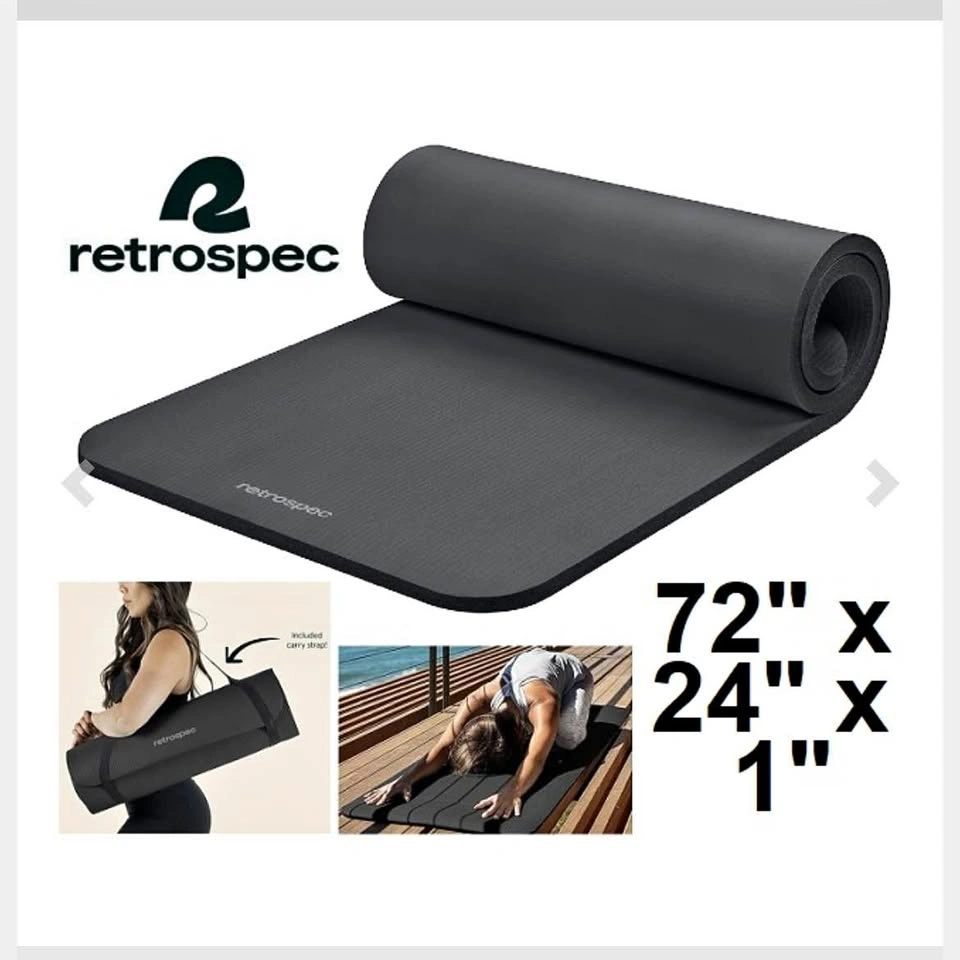 Retrospec Solana Yoga Mat - Extra Thick