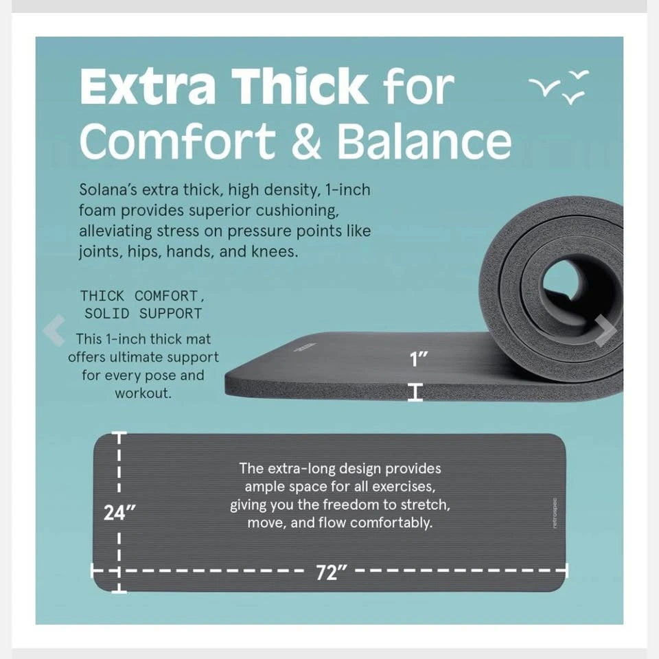 Retrospec Solana Yoga Mat - Extra Thick - photo 3