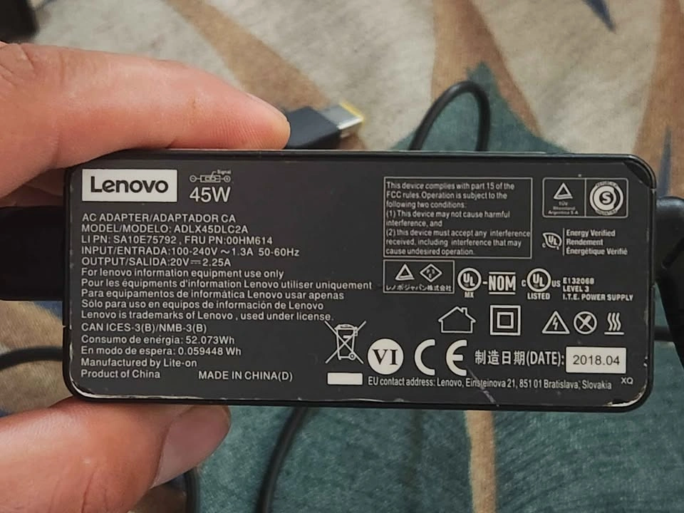 Lenovo 45W Laptop Charger AC Adapter ADLX45DLC2A - photo 2