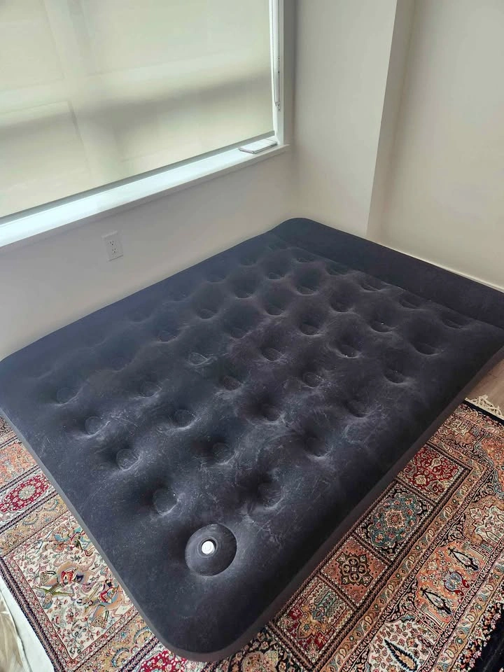 2 x Black Inflatable Air Mattress
